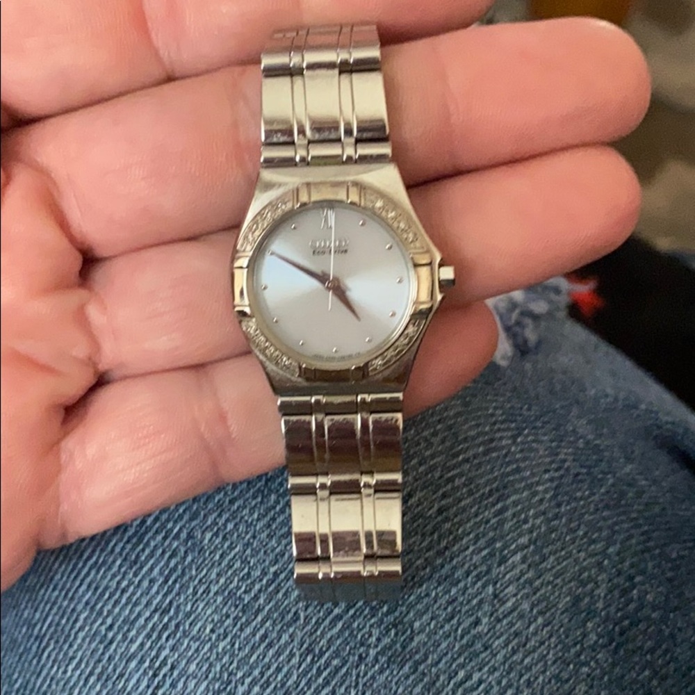 CITIZEN E030 Eco-Drive Watch w/Diamond Bezel